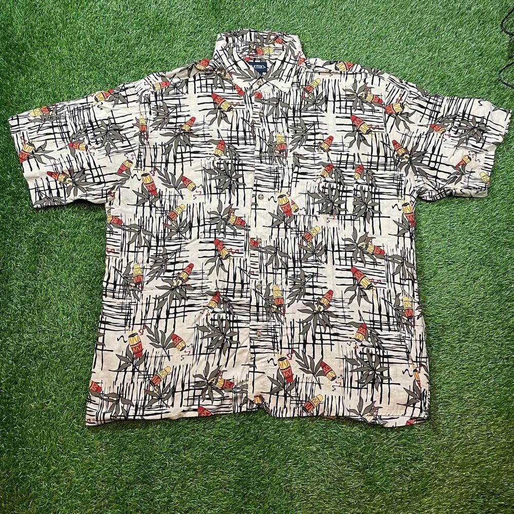 VTG Puritan Hawaiian Aloha Button Up Shirt Size XL 100% Rayon Like New